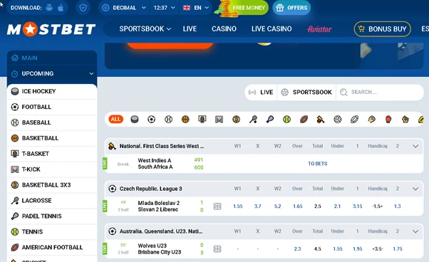 Mostbet online casino
