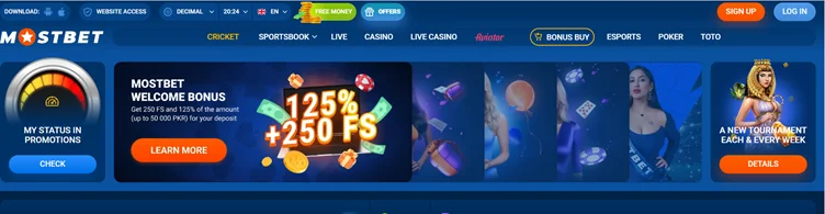 Mostbet bonus